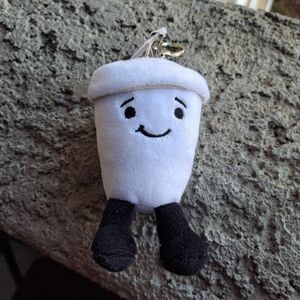 2025 New Hot Coffee Dunkin Donuts Plush Keychain! Super Cute Rare Find